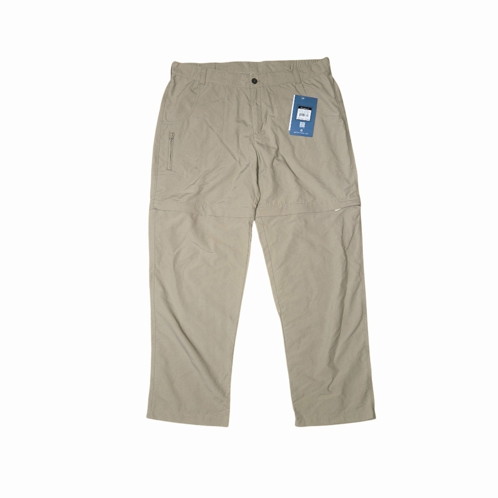 White Sierra Point Convertible Pants Zip Off Legs Khaki Tan Hiking Womens 1X